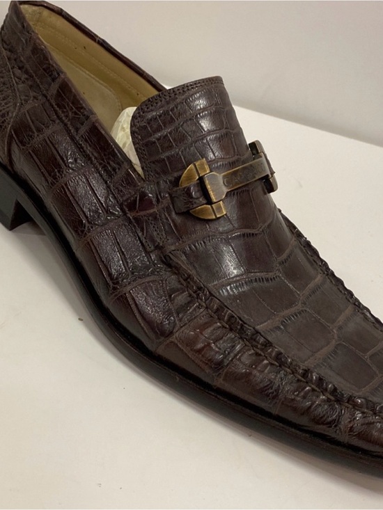 Caporicci 9318 brown genuine alligator made 100% Italy. ?? main image 4